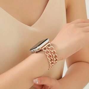 Cuban Double Chain for Apple Watch Band